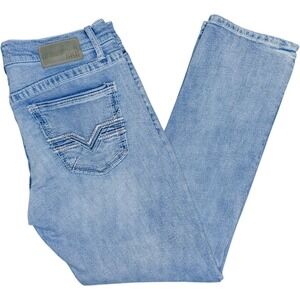 Buckle Sky Blue Straight Leg Jeans